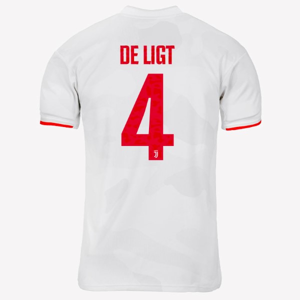 Trikot Juventus NO.4 De Ligt Auswarts 2019-20 Grau Weiß Fussballtrikots Günstig